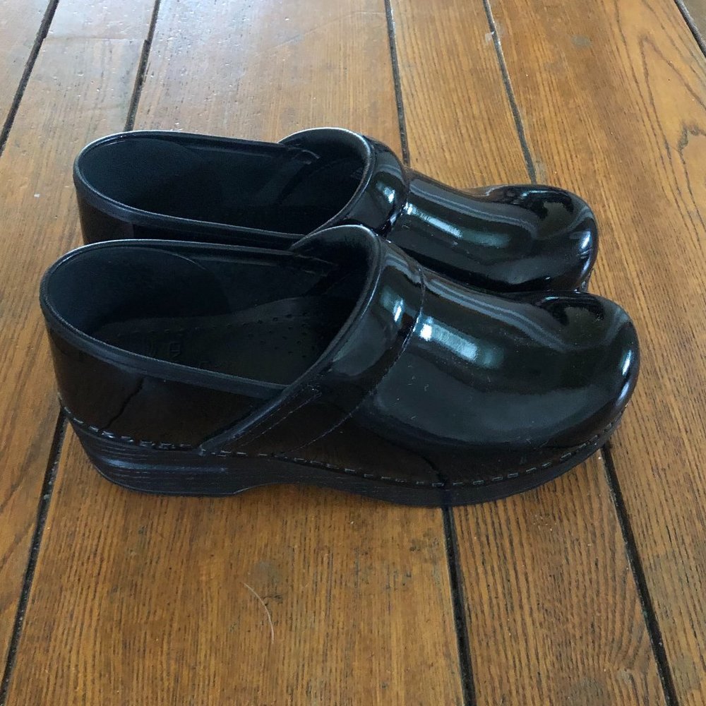 Patent Leather Dansko Clogs - 38